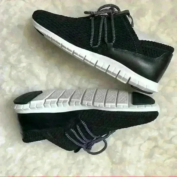 Cole Haan Zerogrand Quilted Black Lace Up Oxford Sneakers - Picture 3 of 8